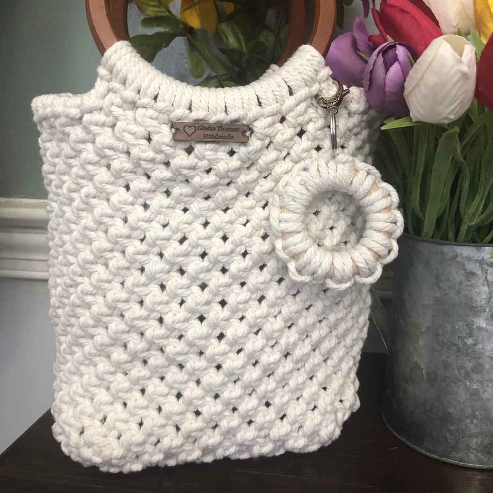 🧶🤍Macrame bag🤍🧶 - Picture 5 of 6